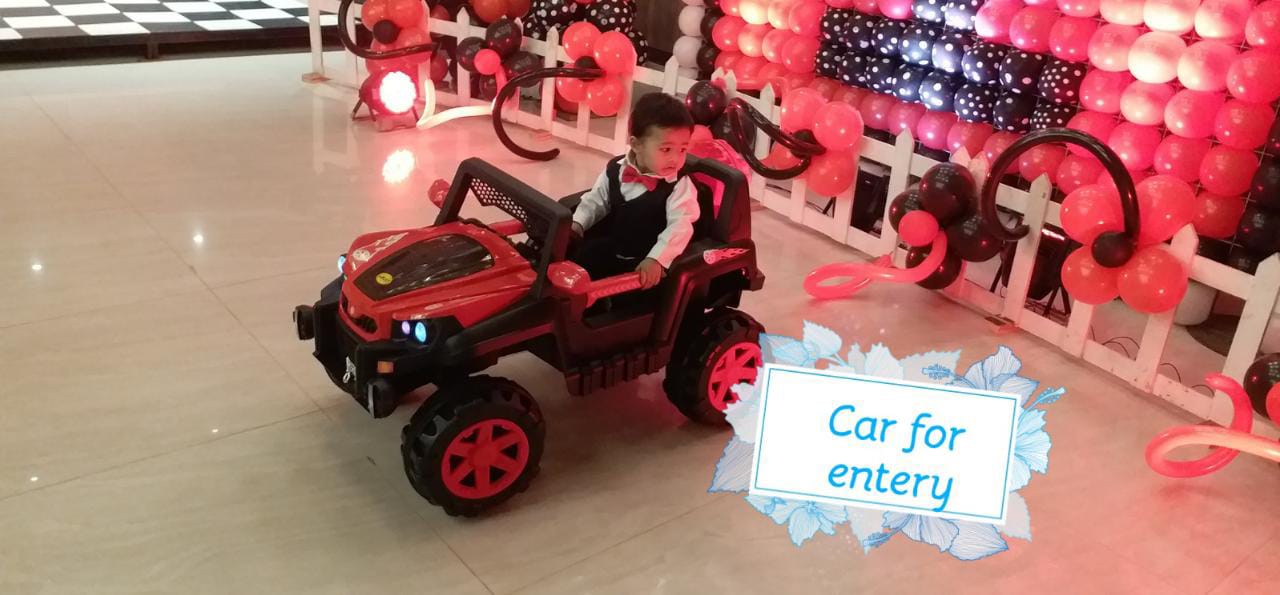 baby entry car on rent